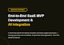 build your saas mvp startup web application with ai integration